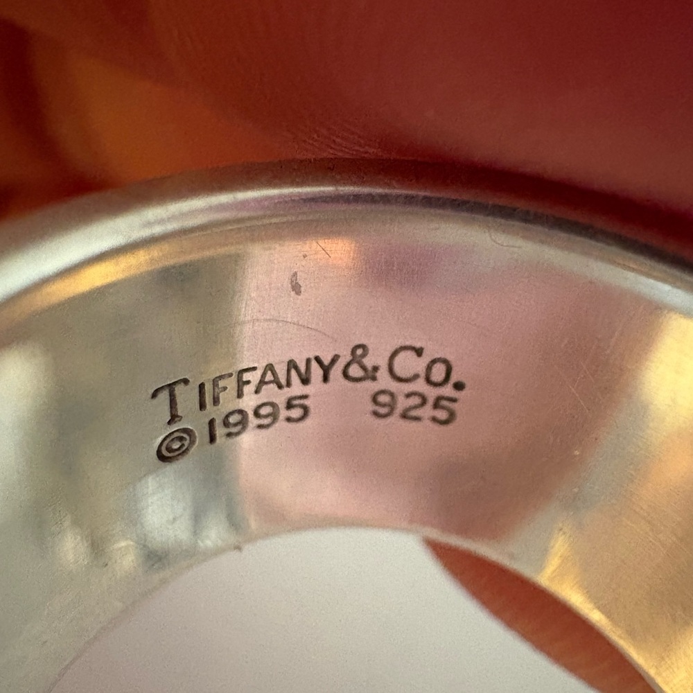 Tiffany & Co 925 Sterling Silver ATLAS Roman Numeral Ring Size 52MM - Picture 6 of 10